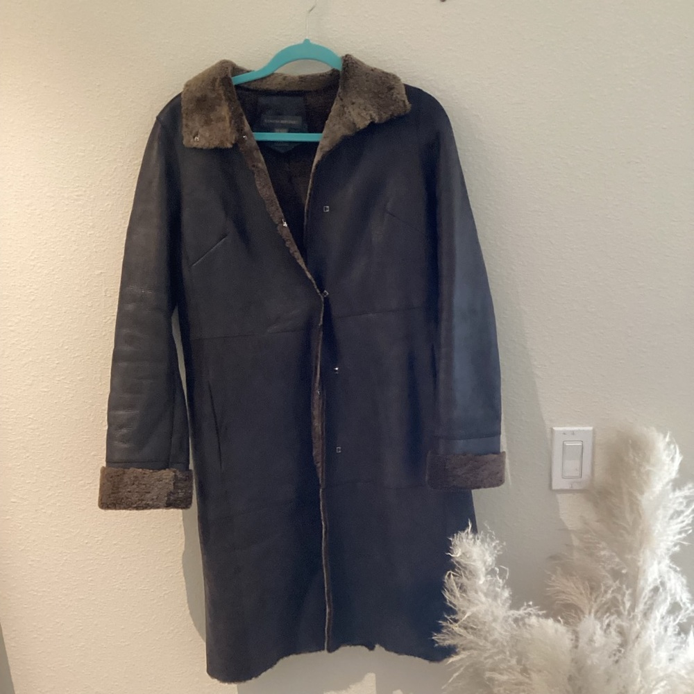 Vintage Banana Republic Shearling Jacket, Size S